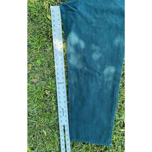VTG Levis 561 Loose Fit Straight Leg Jeans Pockets 38x28 Forest Green 18 Med - Picture 9 of 11